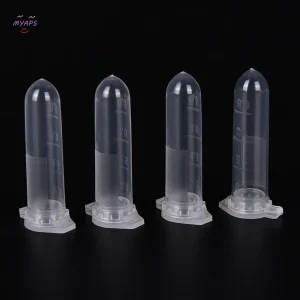 100pcs 2ml Micro Centrifuge Tubes with Snap Caps - Clear Plastic Vials