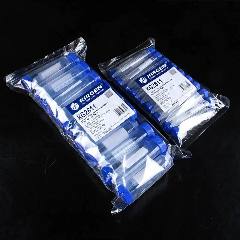 Sterilized 15ml and 50ml V-Shaped Centrifuge Tubes with Screw Caps High-quality, sterile centrifuge tubes made from polypropylene, available in 15ml and 50ml capacities, ideal for molecular biology experiments and research. High-quality, sterile centrifuge tubes made from polypropylene, available in 15ml and 50ml capacities, ideal for molecular biology experiments and research. Sterilized 15ml and 50ml V-Shaped Centrifuge Tubes with Screw Caps