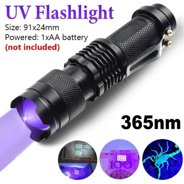 Detecting Torch UV Flashlight: Laboratory Inspection | Forensic Analysis | Ultraviolet ...