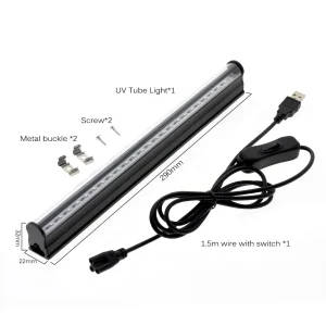 UV LED Light Bar Tube Lamp - 5V USB Blacklight for Detection and Stage Lighting