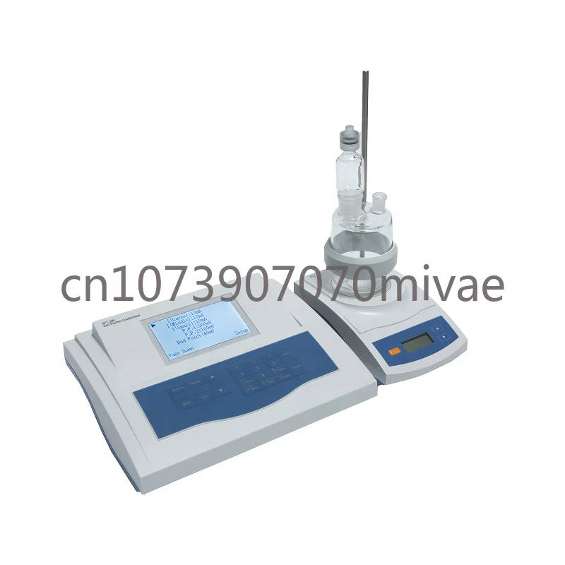KFT-20V Automatic Potentiometric Titrator for Water Content Analysis Precise laboratory apparatus for determining water content using Karl Fischer coulometry Precise laboratory apparatus for determining water content using Karl Fischer coulometry KFT-20V Automatic Potentiometric Titrator for Water Content Analysis