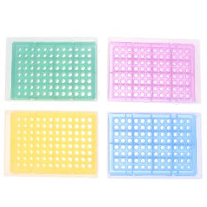 4-Piece Microcentrifuge Tube Rack Set for 0.2 ml Tubes