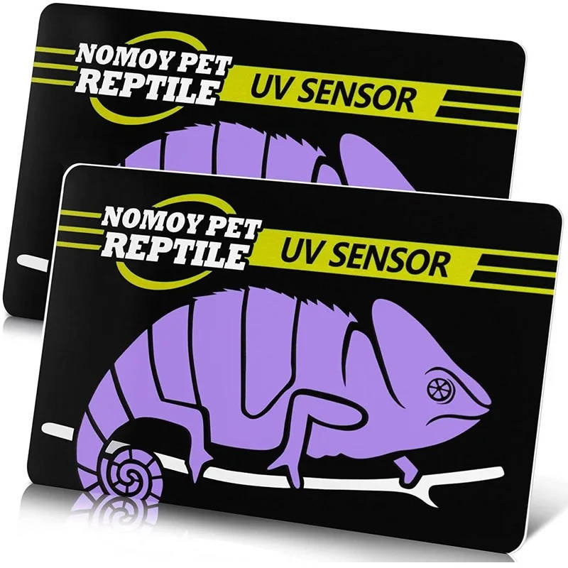 Reptile UV Tester Card - 2 Pack UVA UVB Fluorescent Lamp Tester for Reptile Accessories Quickly test UVA and UVB emission from reptile lamps with our UV tester card, ensuring a healthy environment for your pets. Quickly test UVA and UVB emission from reptile lamps with our UV tester card, ensuring a healthy environment for your pets. Reptile UV Tester Card - 2 Pack UVA UVB Fluorescent Lamp Tester for Reptile Accessories