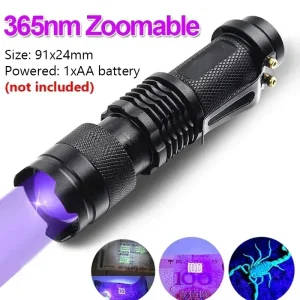 Portable UV Flashlight for Laboratory and Field Applications