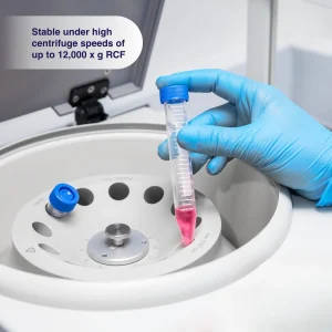 15ml Conical Centrifuge Tubes With Screw Caps - Pack of 10