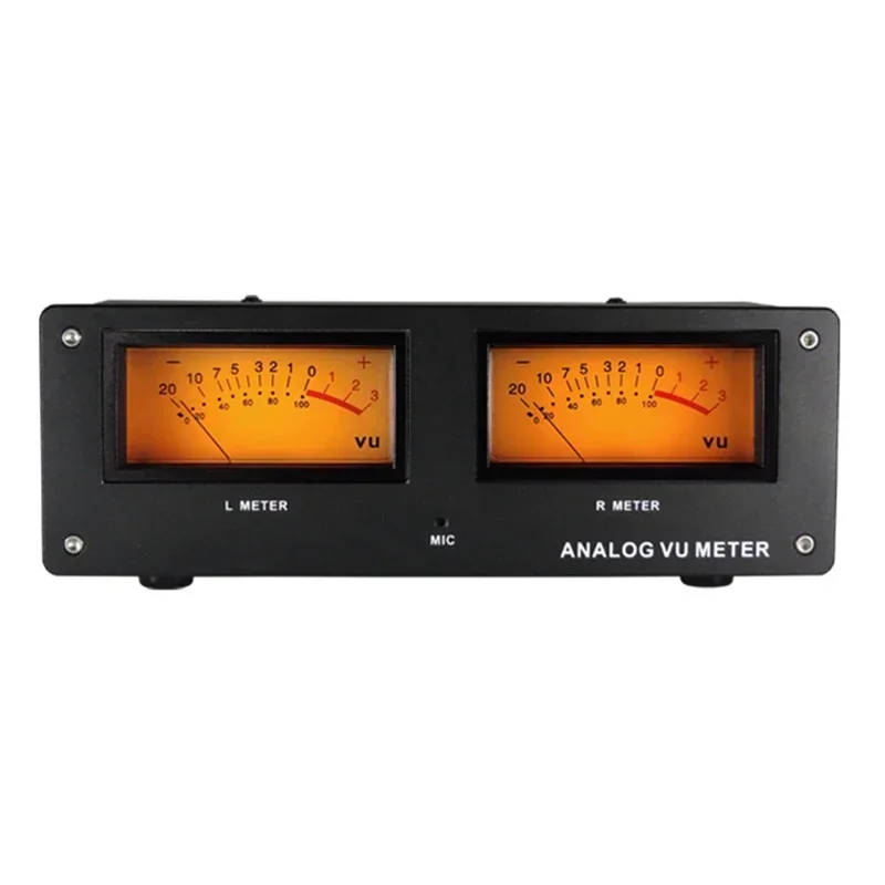 Dual Mode Square VU Meter Music Spectrometer with Aluminium Panel and LED Backlight A high-quality, dual-mode VU meter music spectrometer with a sandblasted aluminium panel and painted iron chassis, featuring LED warm backlight and adjustable oscillation amplitude. A high-quality, dual-mode VU meter music spectrometer with a sandblasted aluminium panel and painted iron chassis, featuring LED warm backlight and adjustable oscillation amplitude. Dual Mode Square VU Meter Music Spectrometer with Aluminium Panel and LED Backlight