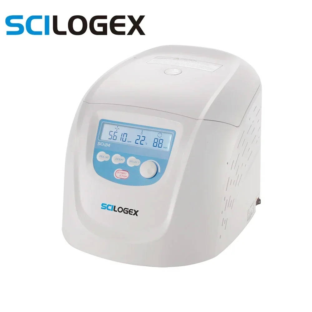 SCILOGEX SCI-24 High-Speed Microcentrifuge with Vortex Mixer Compact desktop microcentrifuge with high-speed capabilities and integrated vortex mixer for laboratory sample preparation. Compact desktop microcentrifuge with high-speed capabilities and integrated vortex mixer for laboratory sample preparation. SCILOGEX SCI-24 High-Speed Microcentrifuge with Vortex Mixer