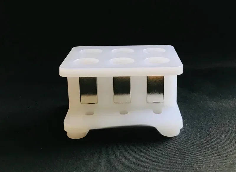 Magnetic Centrifuge Tube Stand for DNA Extraction A laboratory stand designed for securely holding centrifuge tubes during DNA extraction processes, ensuring safe and efficient magnetic separation. A laboratory stand designed for securely holding centrifuge tubes during DNA extraction processes, ensuring safe and efficient magnetic separation. Magnetic Centrifuge Tube Stand for DNA Extraction