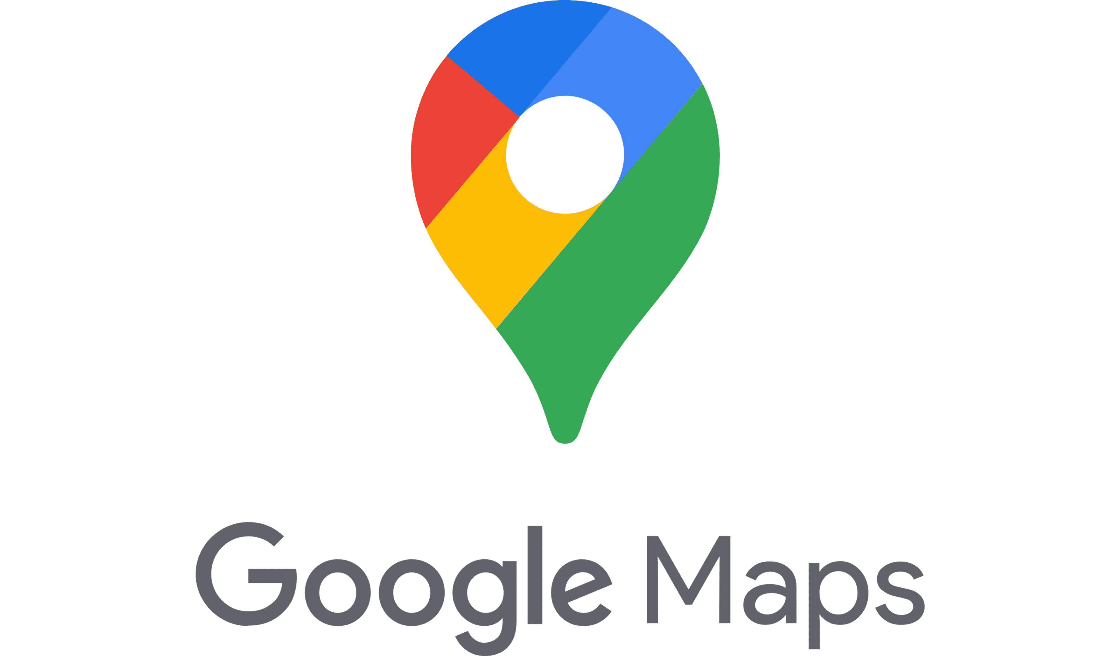 Google Maps logo featuring a location pin in vibrant colors.