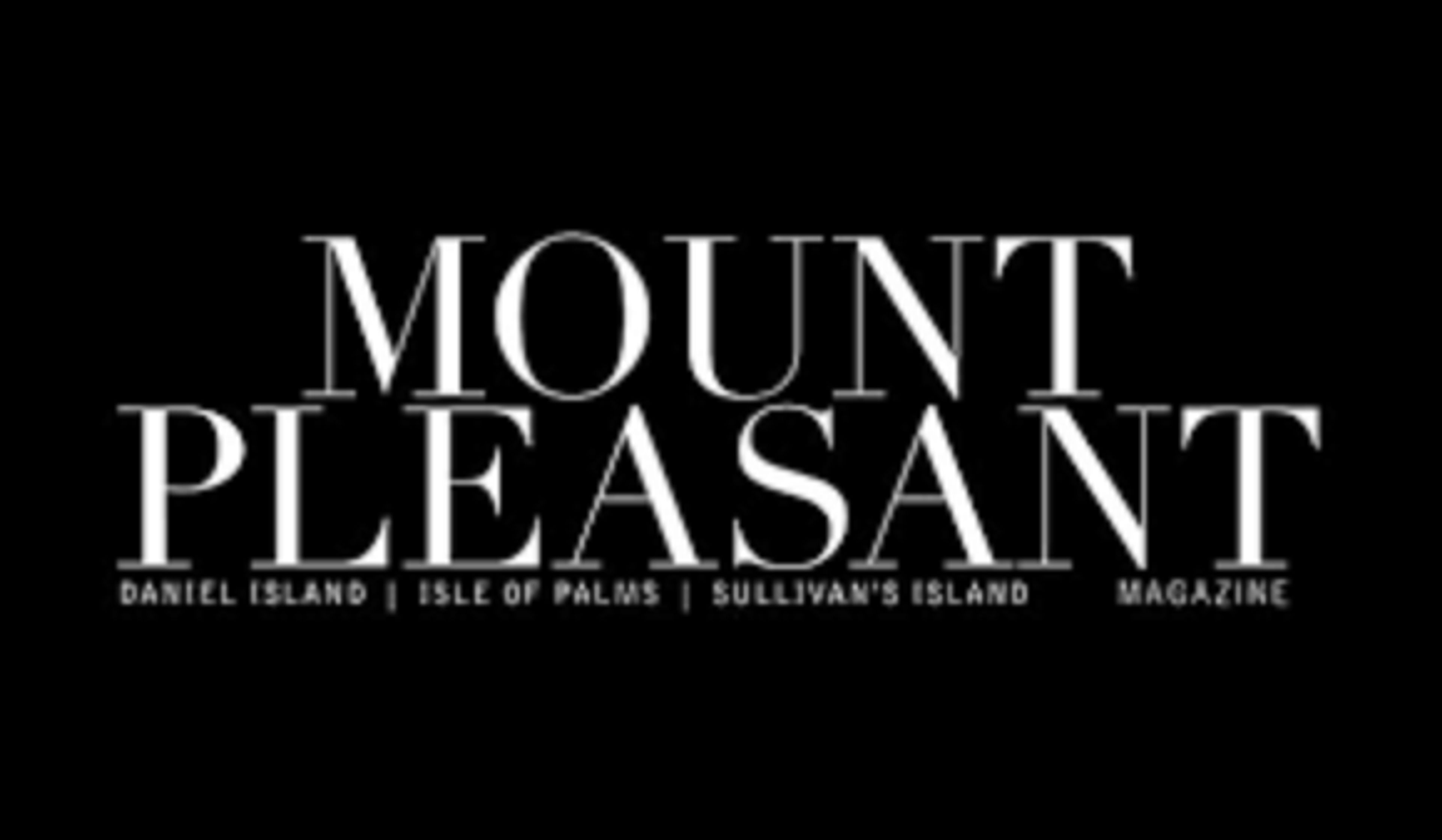 Logo of Mount Pleasant Magazine featuring local islands.