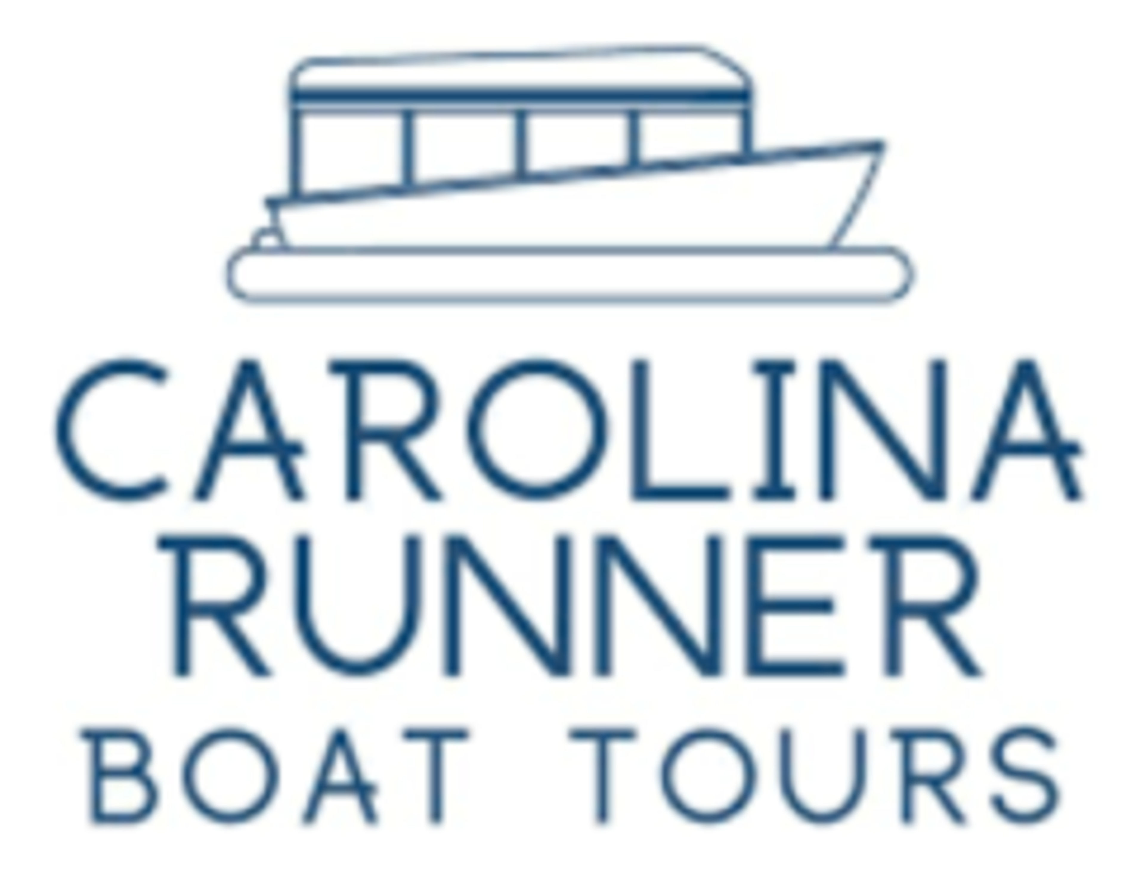 Logo of Carolina Runner Boat Tours featuring a boat illustration.
