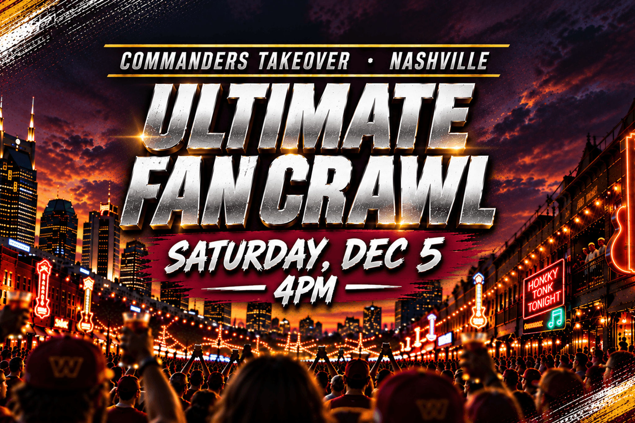 Washington Commanders Ultimate Fan Crawl Takeover