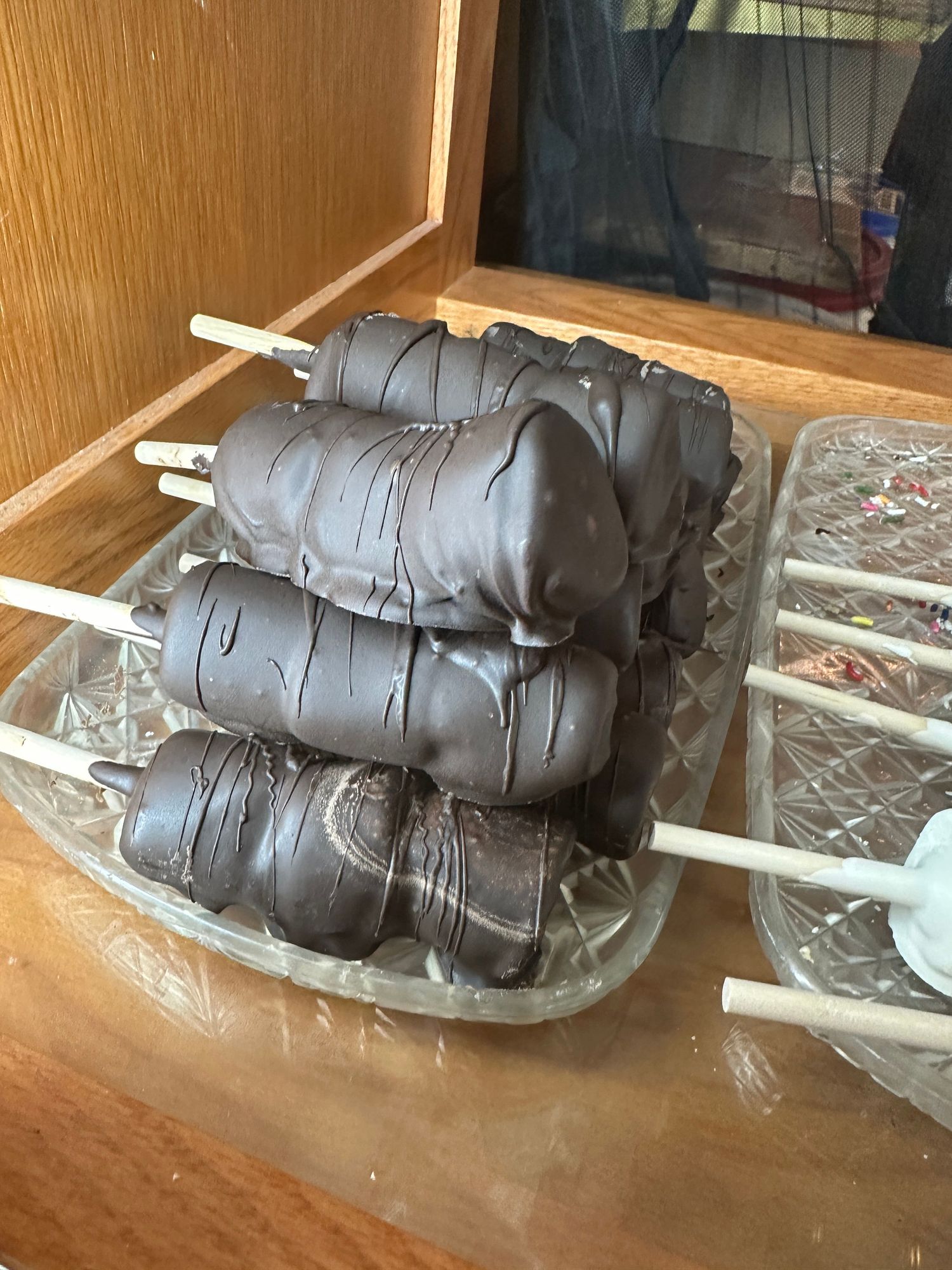 Chocolate dipped marshmallow