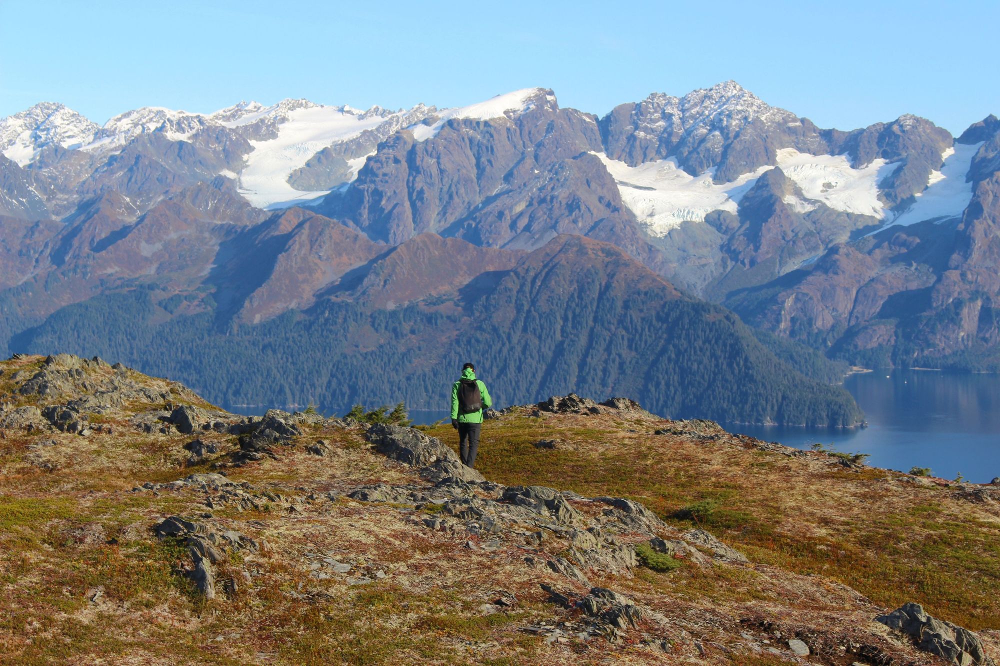 Collin on top of Alpine Trail