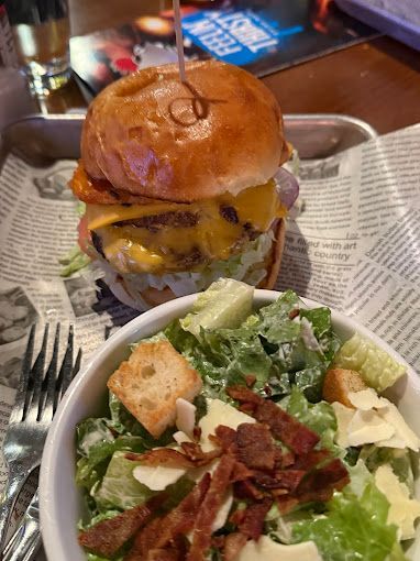 Coop Burger and Salad