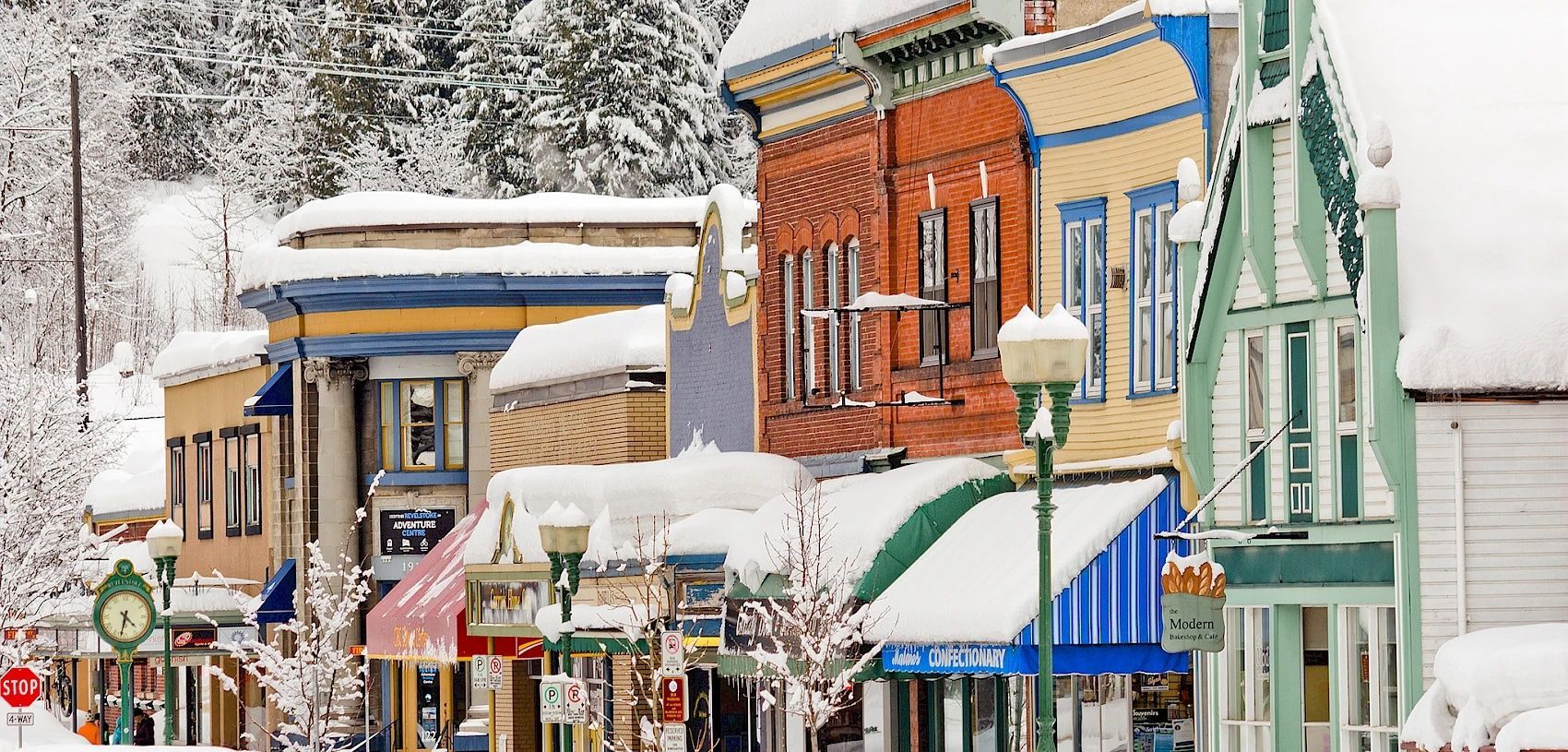 Downtown Revelstoke in Winter