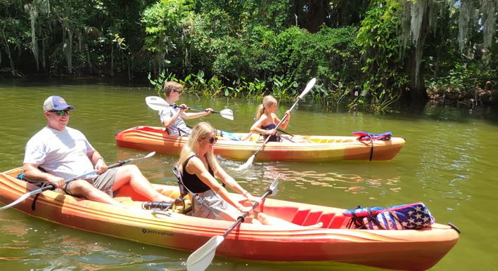 Kayaking is perfect for family fun