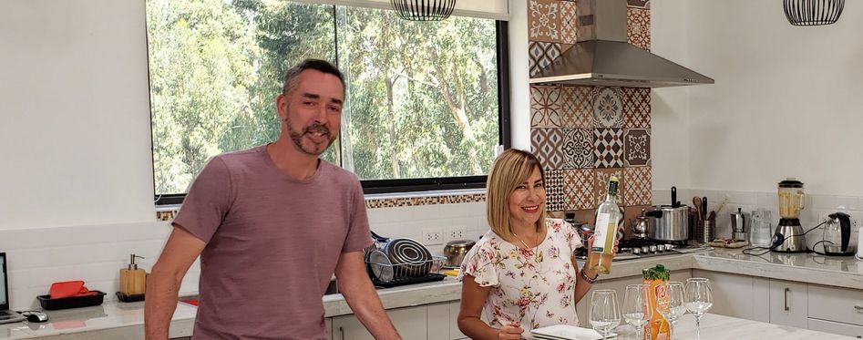 Gary and Malka at home