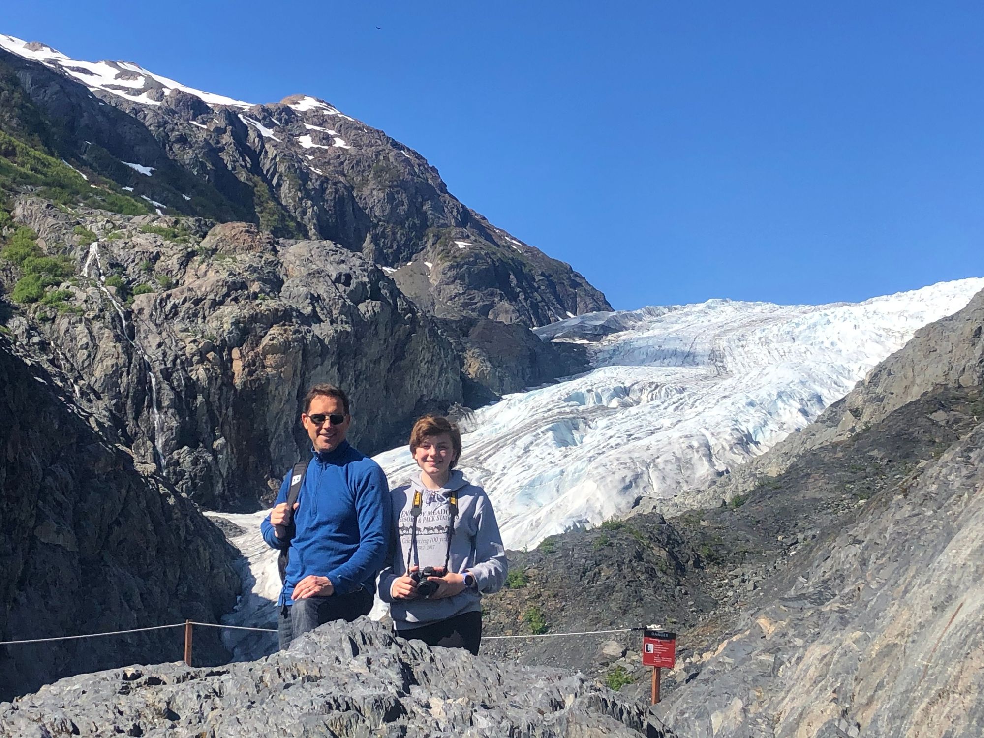 Guests at Exit Glacier