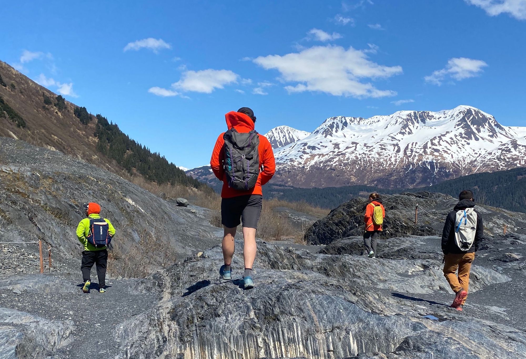 Hiking at Exit Glacier