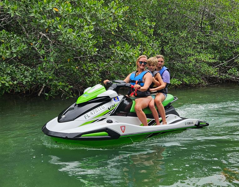 Mangrove Tour Islamorada on a Waverunner