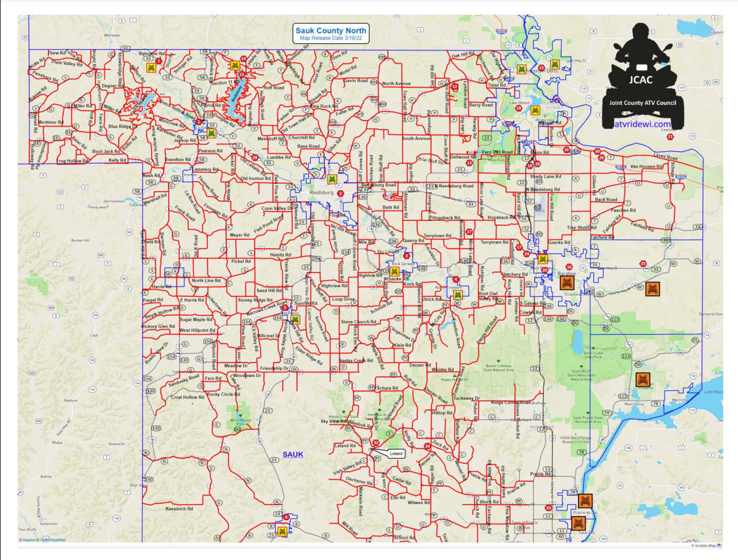 Sauk ATV Trail Map