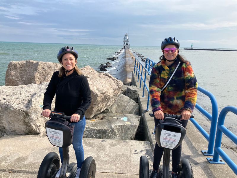 Friends on a Segway Tour in Manitowoc.