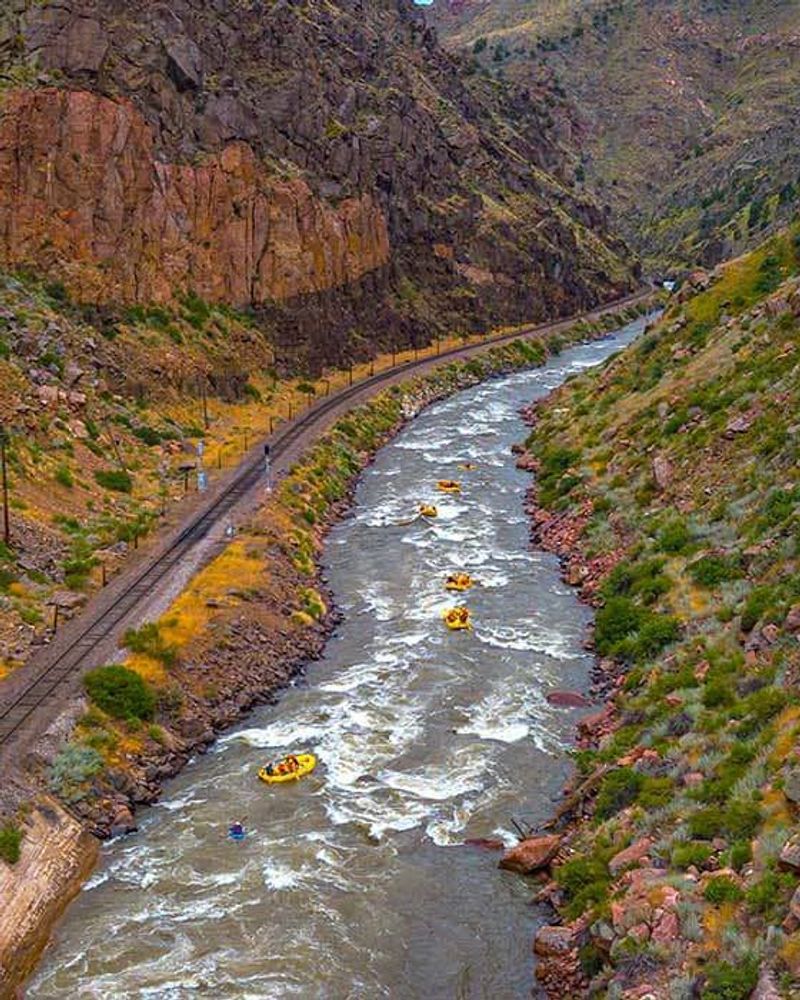 Rafters deep in the Royal Gorge