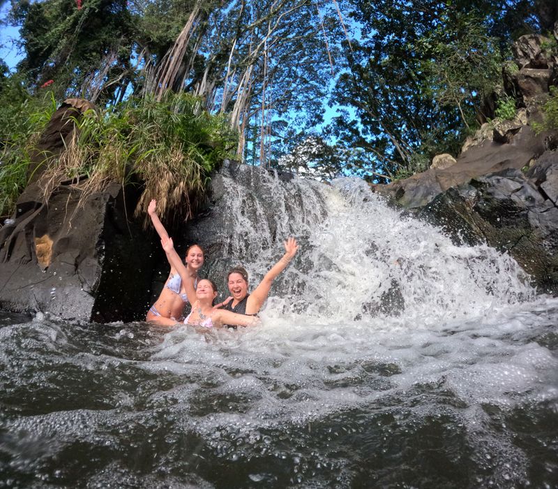 Hidden waterfalls Oahu