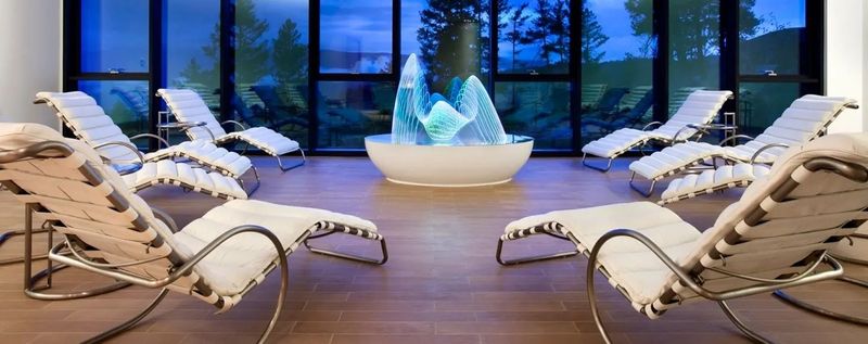 relaxing at sparkling hill in vernon bc