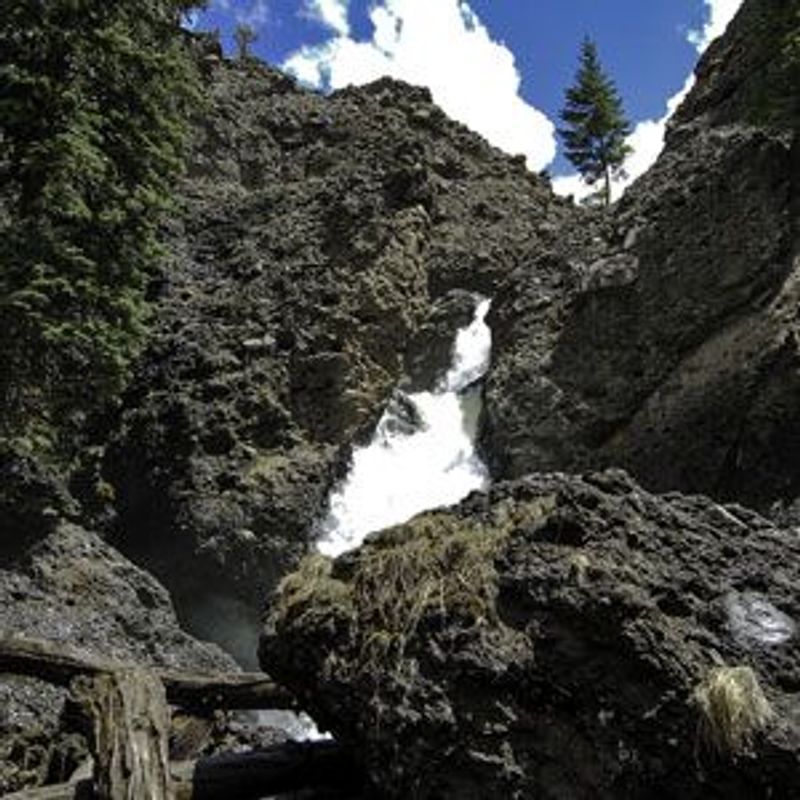 Piedra Falls scenic waterfall near Pagosa Springs you can hike to