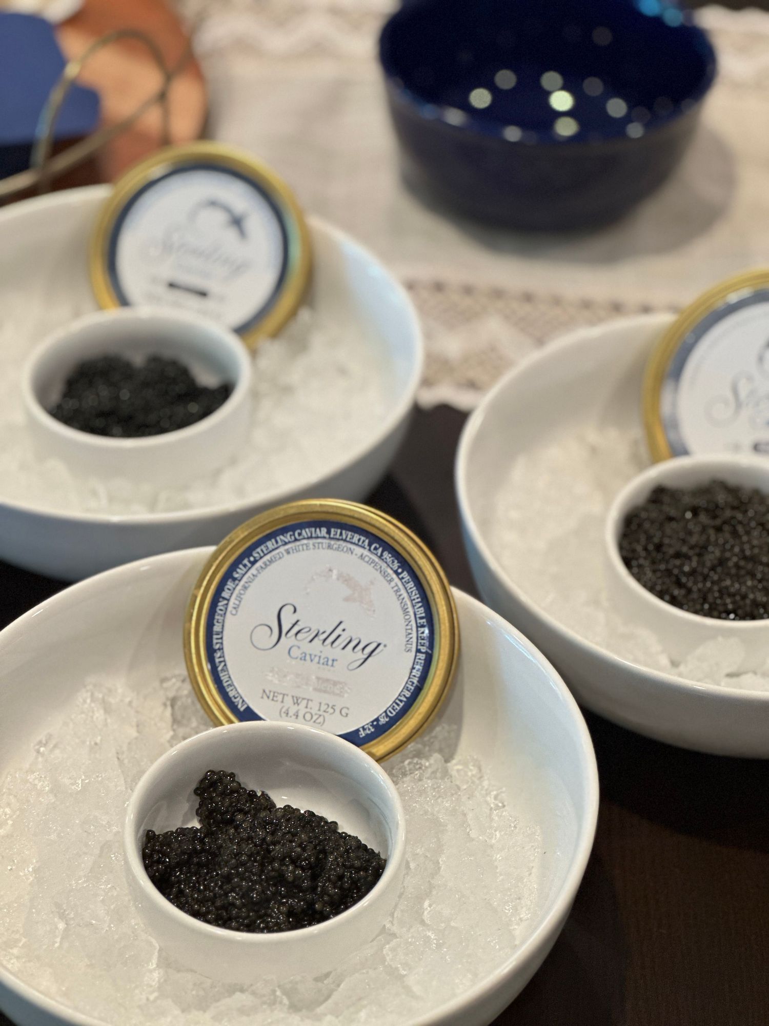 bowl with caviar
