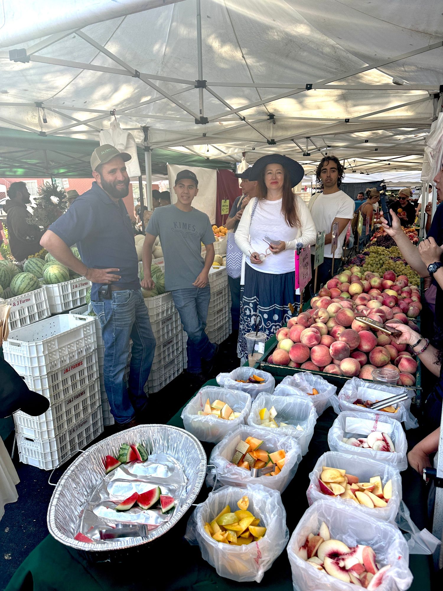 farm stand with produce