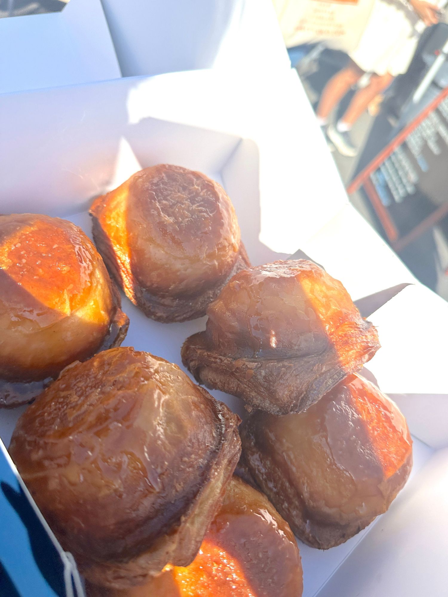 pastries on a tray