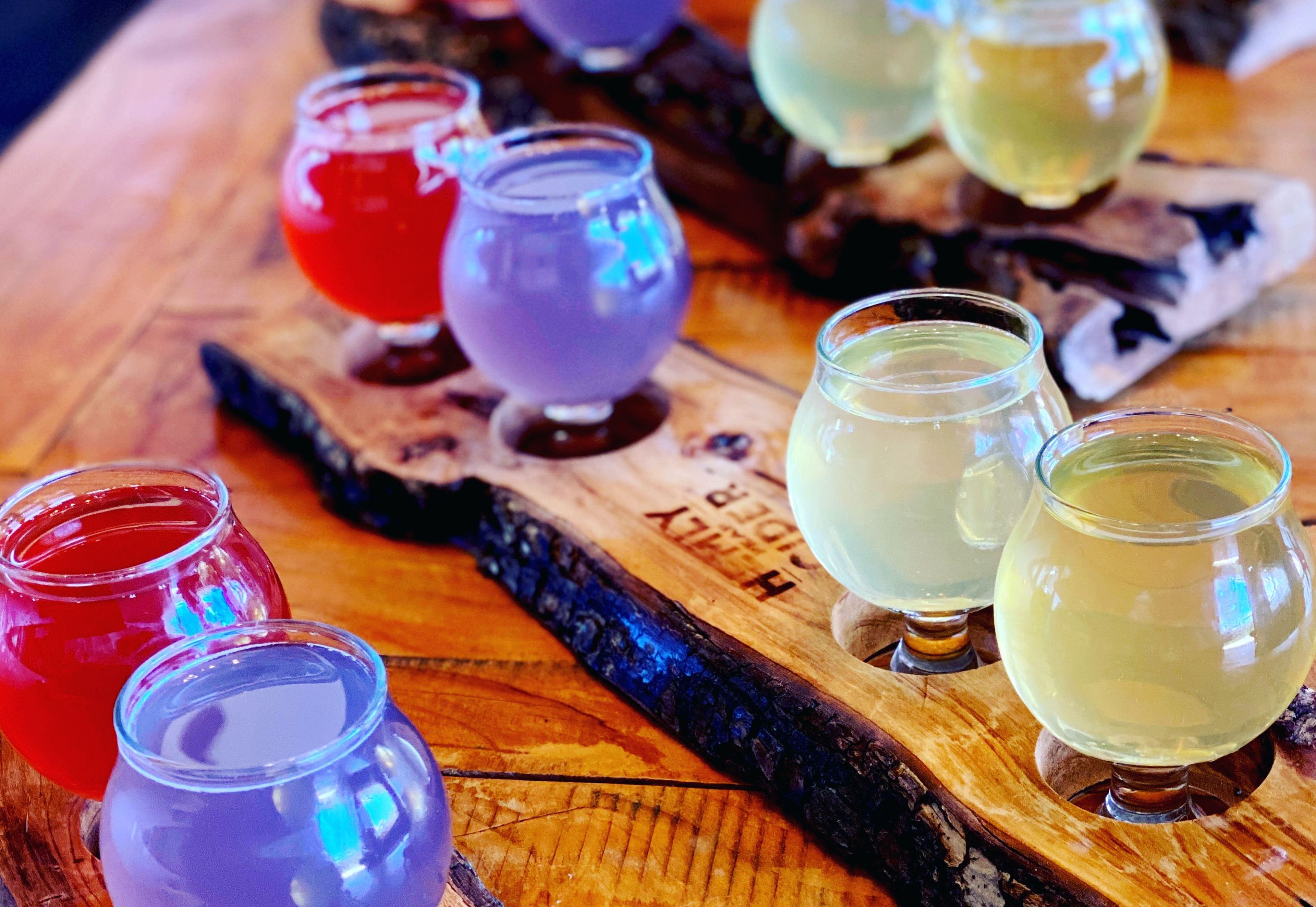 cider in glasses