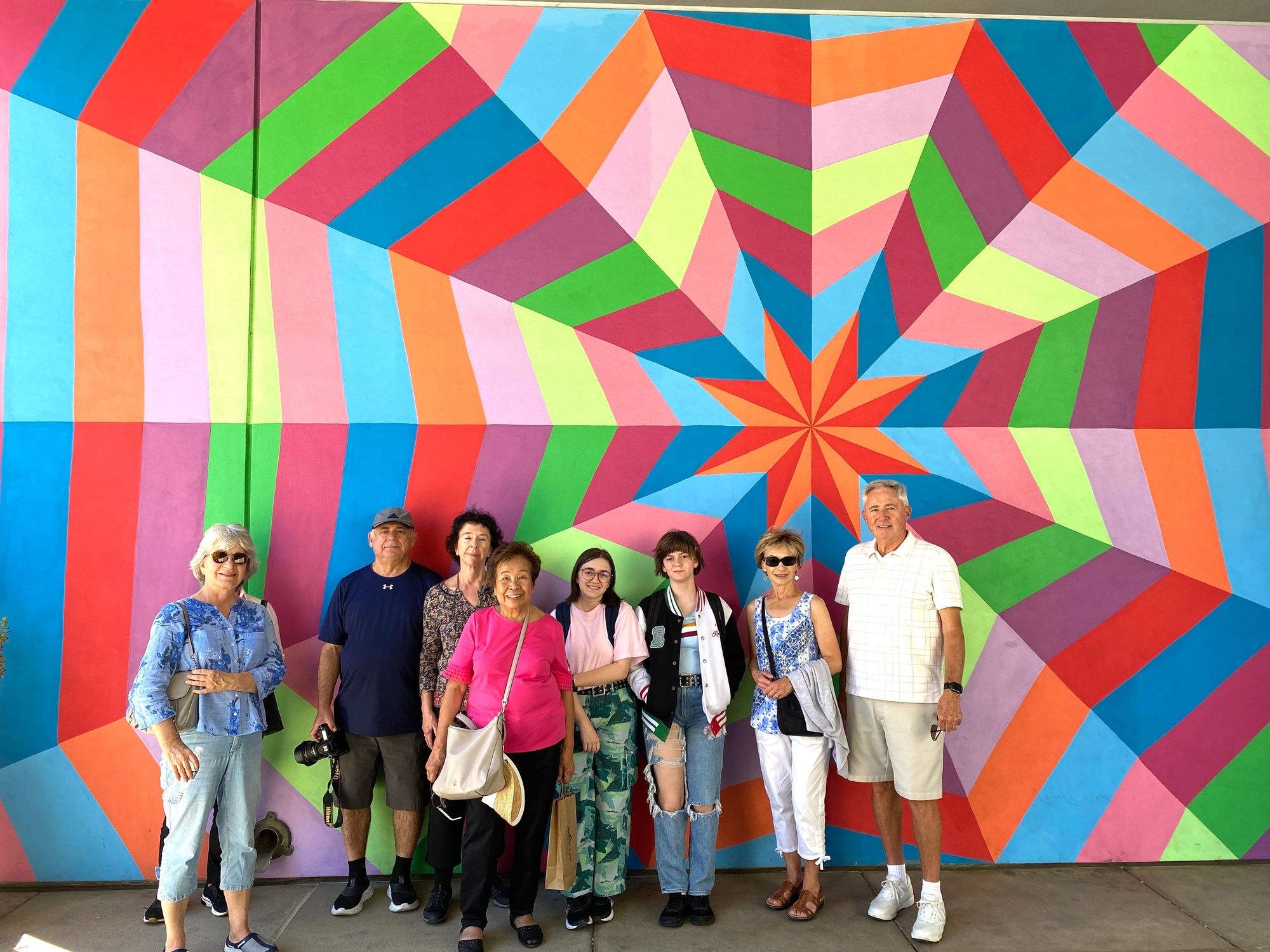 geometric mural