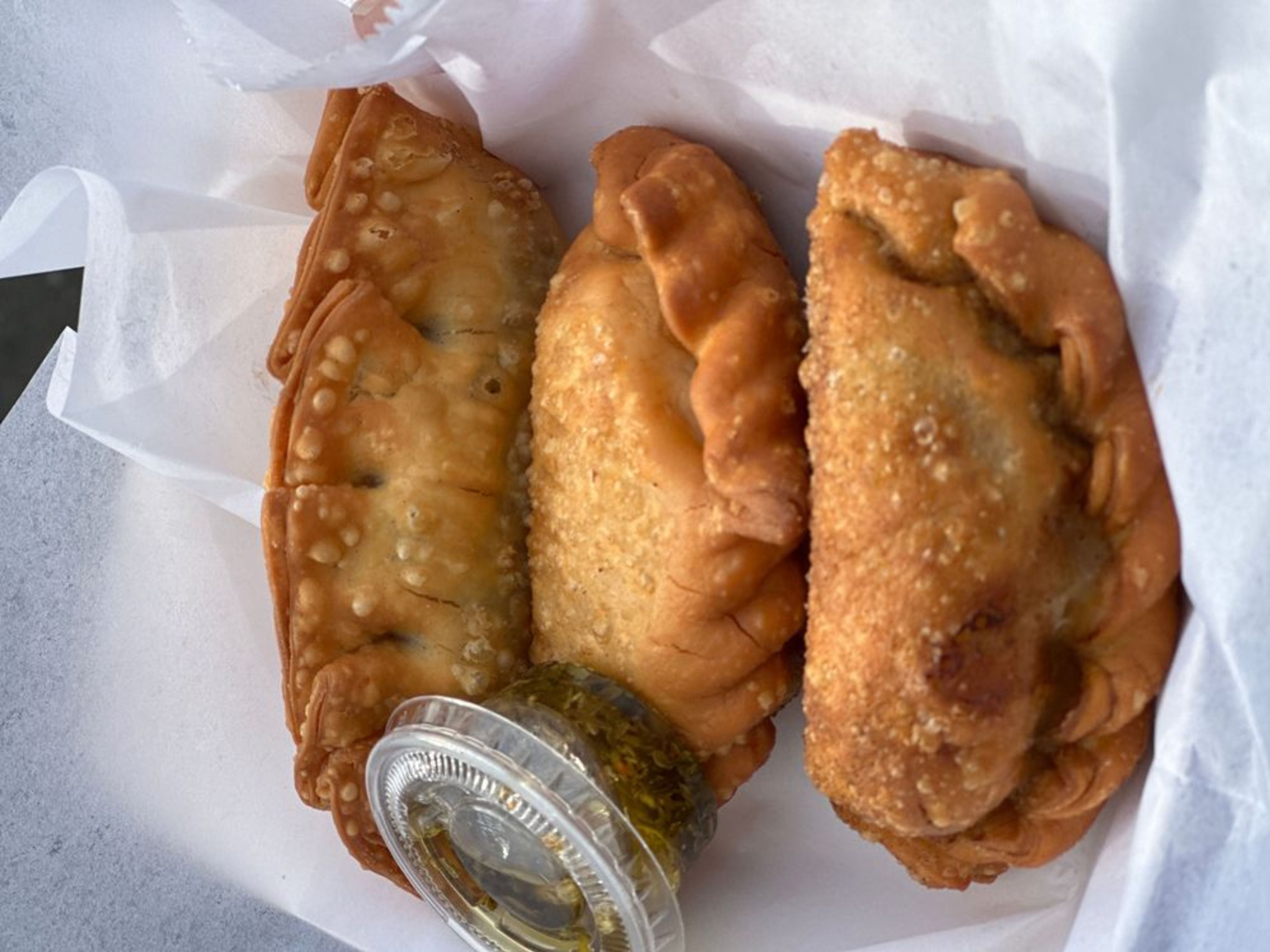 empanadas on a tray