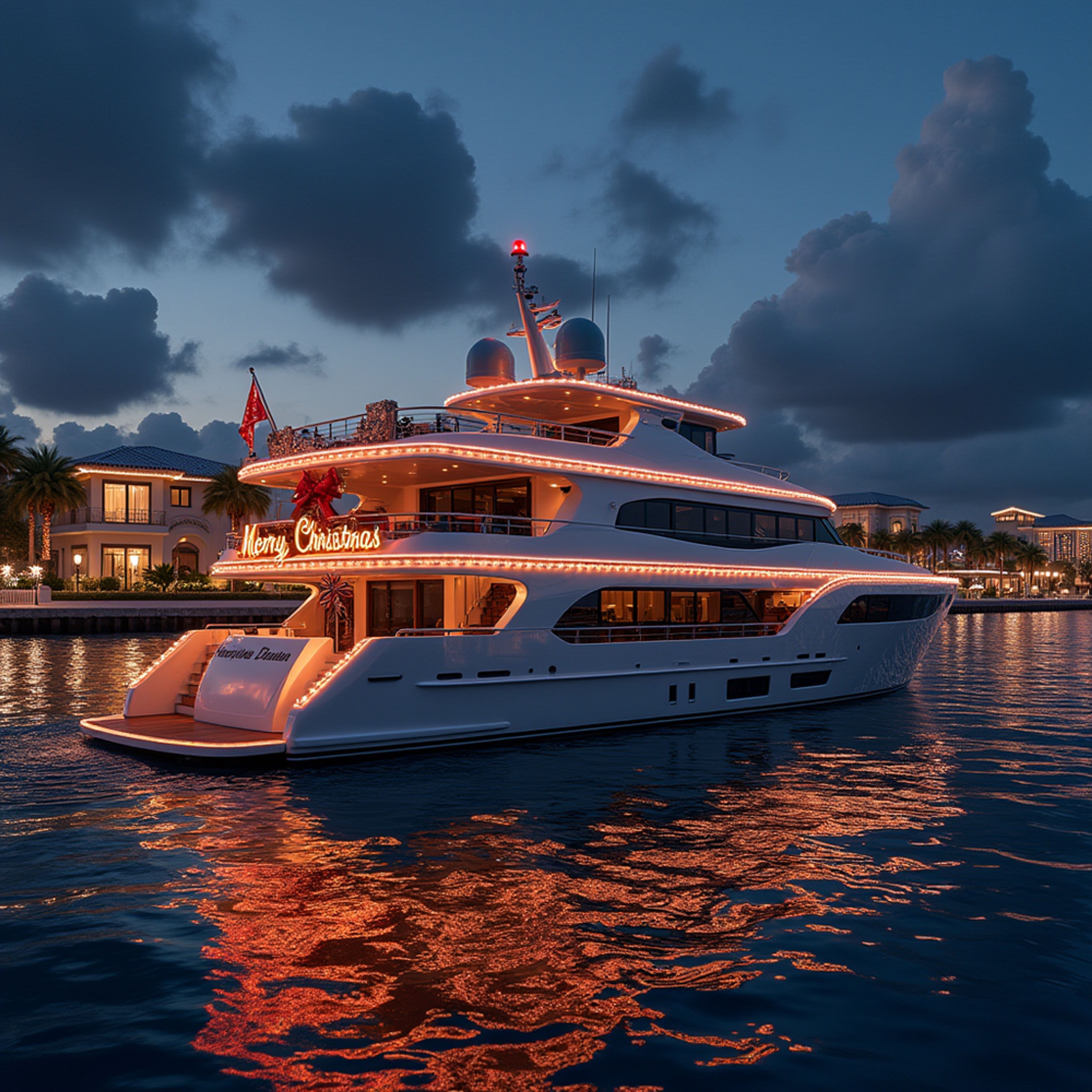 A Tropical Christmas with Miami Celebrity Homes Boat Tour