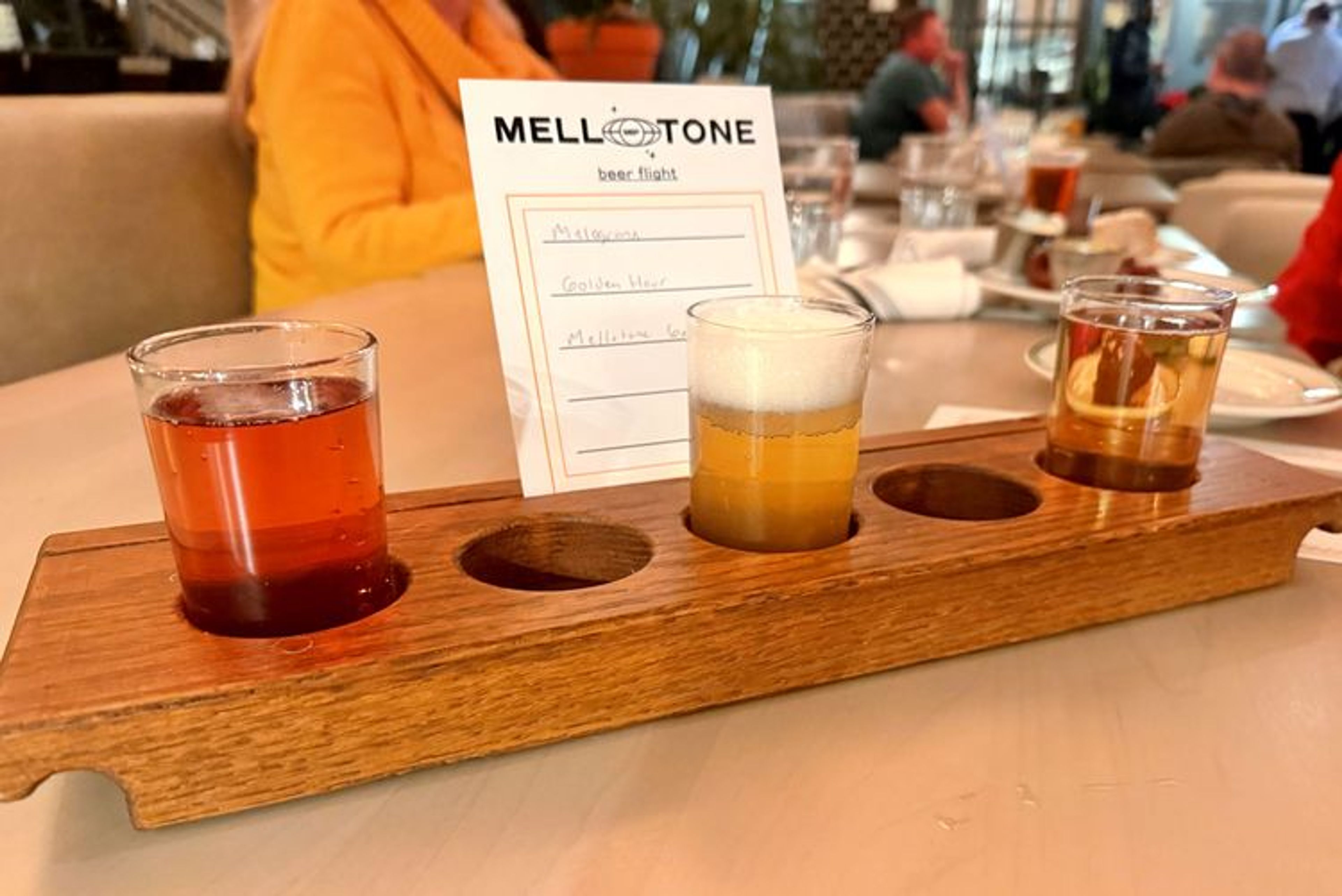 Enjoy a flight of 3 beers of your choice