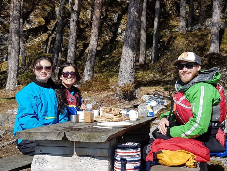 Enjoy a wholesome picnic lunch on a lush green island