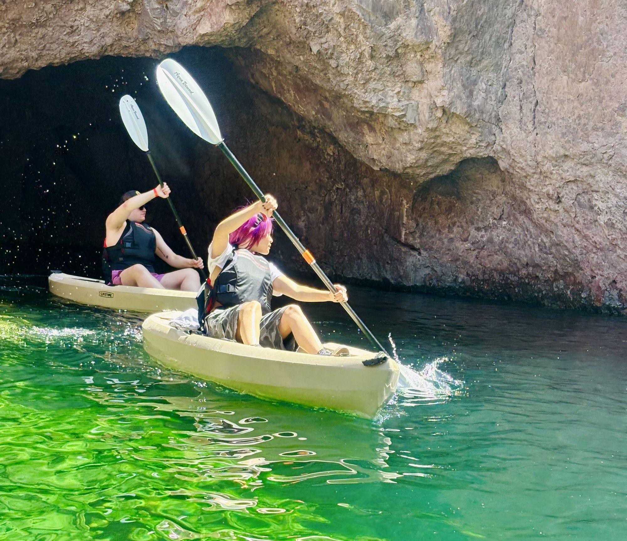 Half-Day Emerald Cave Kayak Tour – 3 Caves & Hoover Dam Relics
