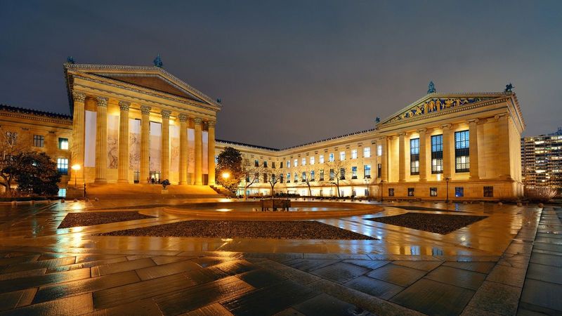 Philadelphia Art Museum At Night
