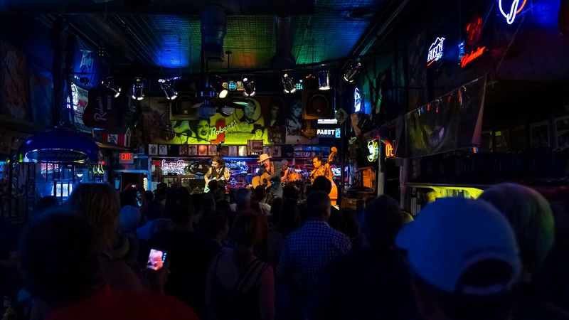 A Country Music Band Performing At A Club In Nashville