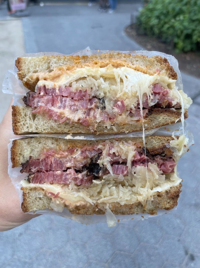 S and P Lunch - pastrami reuben sandwich
