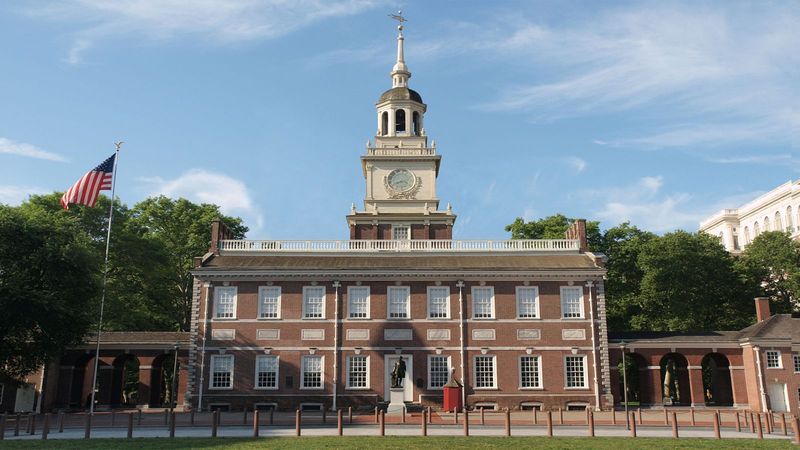 The Independence Hall In Philadelphia
