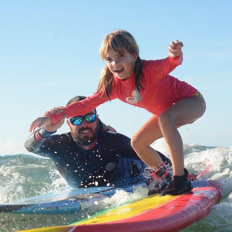 Girl surfing