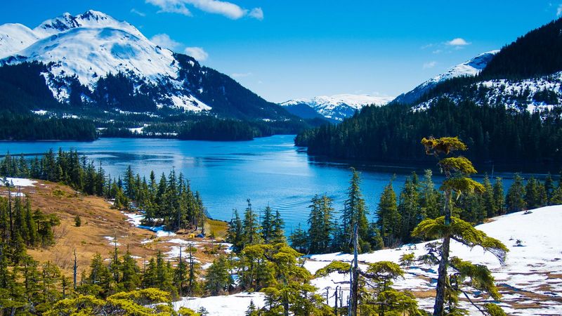 Alaska Weather In Spring - Snow Melts Slowly