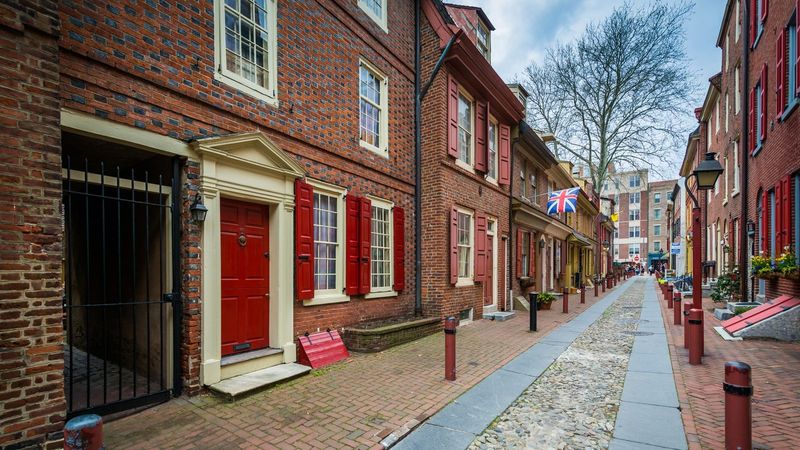 Elfreth's Alley Street- Hidden Gems In Philadelphia