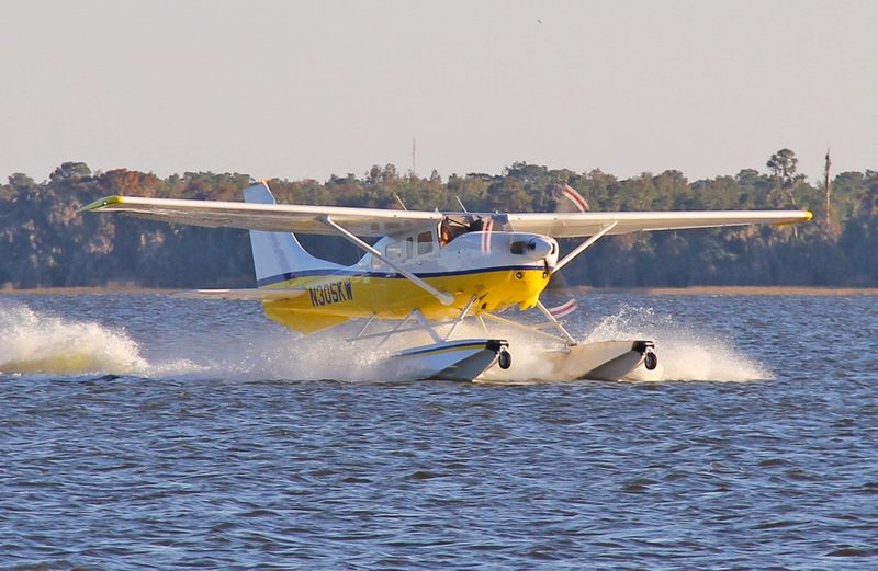 Seaplane taking off in Tavares