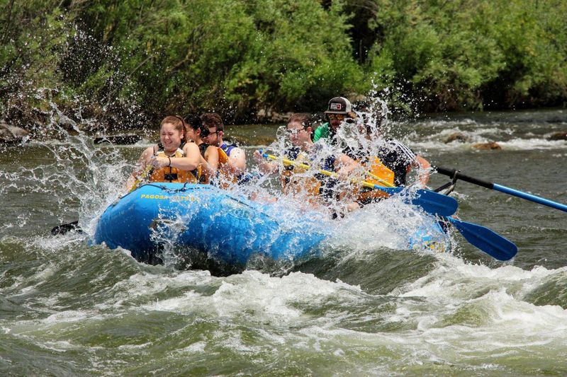 people on a rafting trip with Pagosa Outside